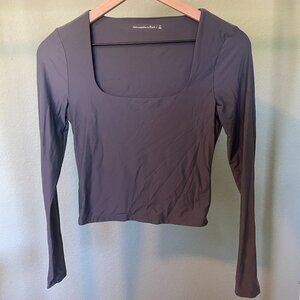 Abercrombie Soft Matte Seamless Long Sleeve Squareneck Tee